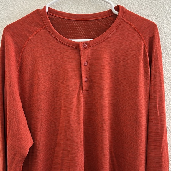 Lululemon Metal Vent Tech Long Sleeve Henley Size XXl - Picture 2 of 7
